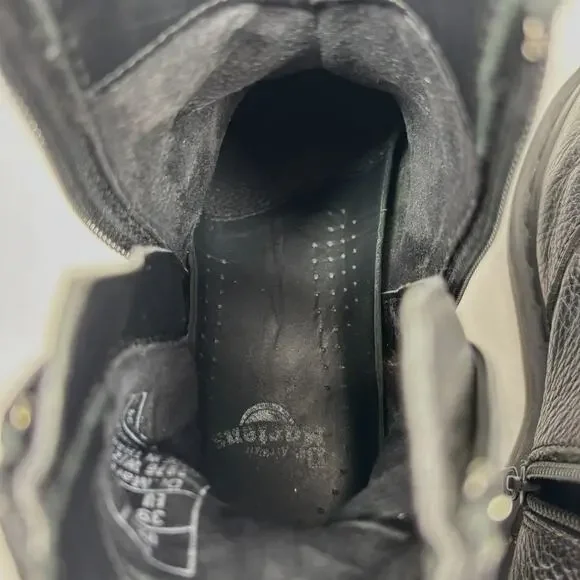 Dr. Martens 2976 Chelsea Boots Womens Size 8 Soft Black Pebbled Leather Side Zip - Picture 6 of 11